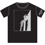 Eternal Chain Tシャツ　(ブラック×グレイッシュホワイト)